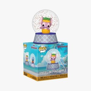Angel In Pineapple Mini Glitter Globe